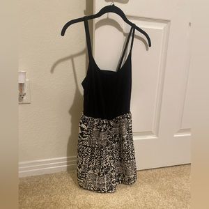 Black and Cream Romper